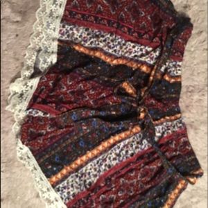 boho short shorts